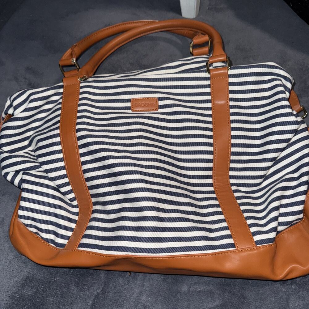 BAOSHA Canvas Travel Tote Duffel Bag Weekender Overnight Bag